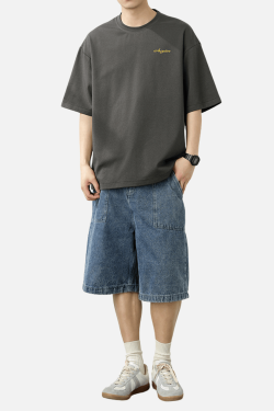 Style Core Aesthetics, New Style Trends Casual Embroidered Tee