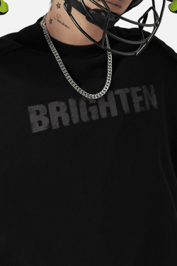 Style Core Aesthetics, New Style Trends Double Letter Print Sweatshirt