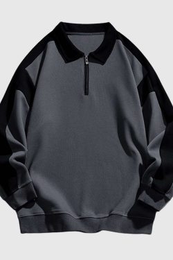Style Core Aesthetics, New Style Trends Retro Colorblock Sweatshirt