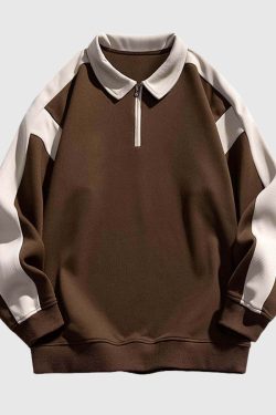 Style Core Aesthetics, New Style Trends Retro Colorblock Sweatshirt