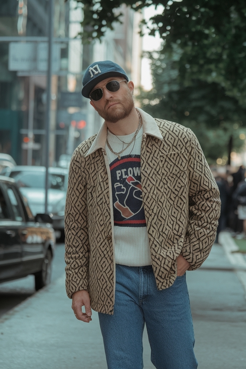 1990s fashion 90s style men: A Retro Revival outfit idea