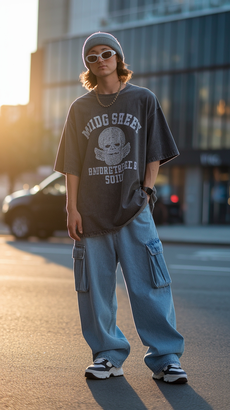 2000s Baggy Fashion: A Nostalgic Comeback outfit idea