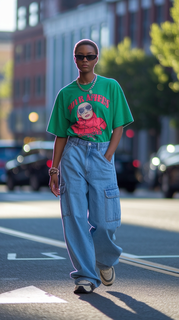 H2: Creating 2000s Fashion Outfits Baggy with Confidence outfit idea