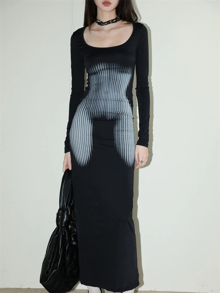 3D Body Print Maxi Dress 3D Body Print Maxi Dress