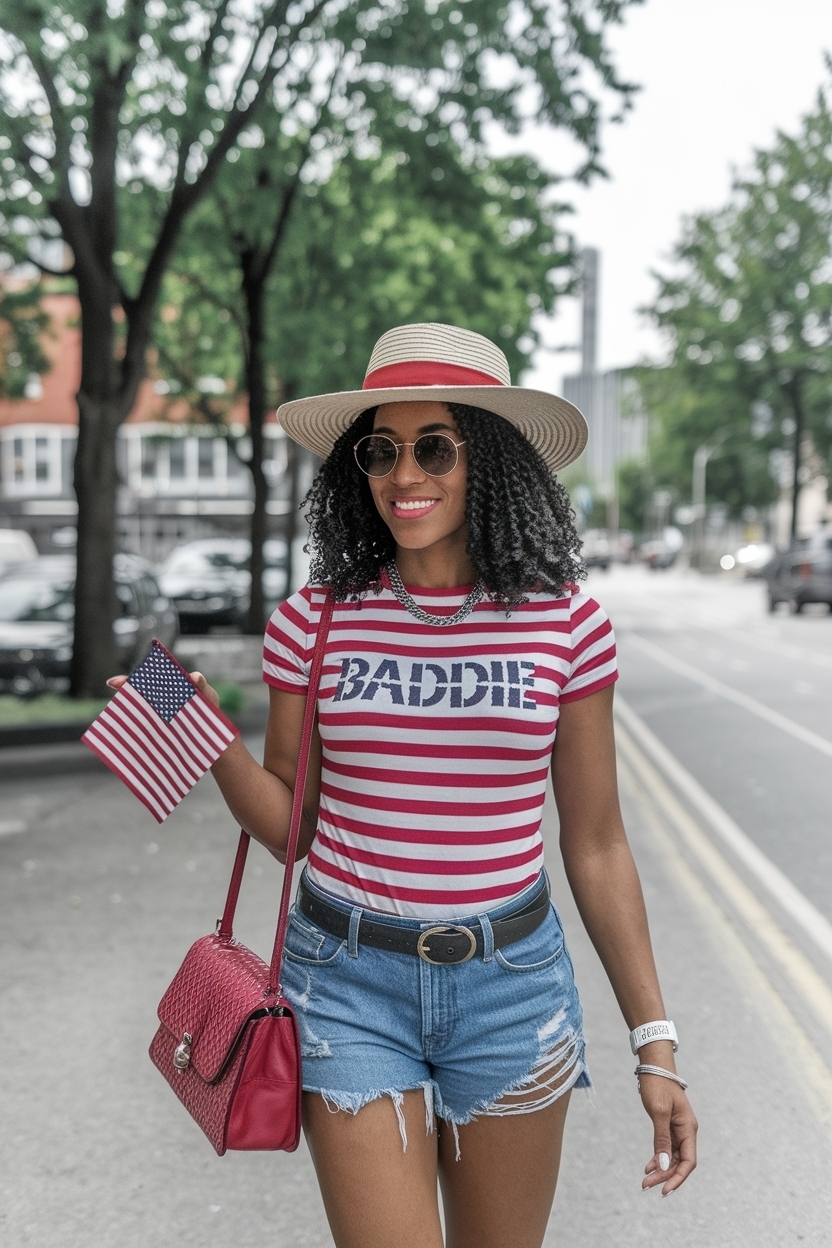 4th of july outfits black women baddie to stand out outfit idea