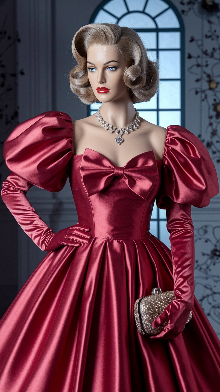 80s Red Dress: A Retro Style Statement outfit idea