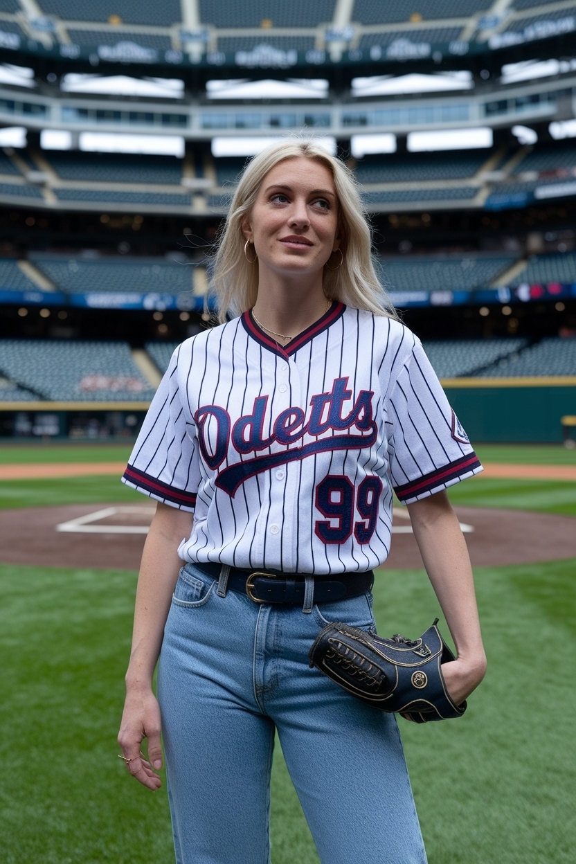 90s Baseball Jersey Outfit Women: A Retro Style Guide outfit idea