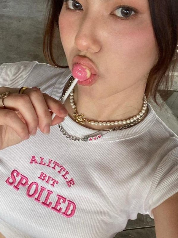 A Little Bit Spoiled Crop Top