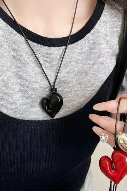 Abstract Heart Necklace