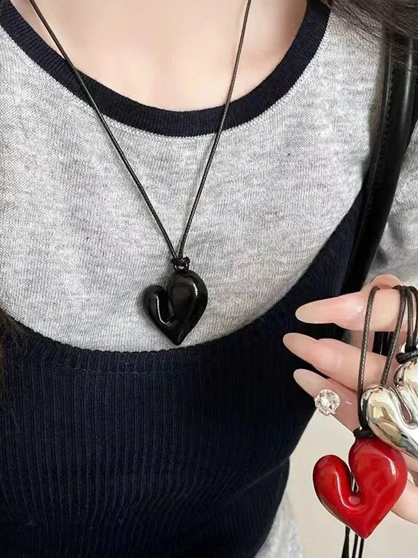 Abstract Heart Necklace