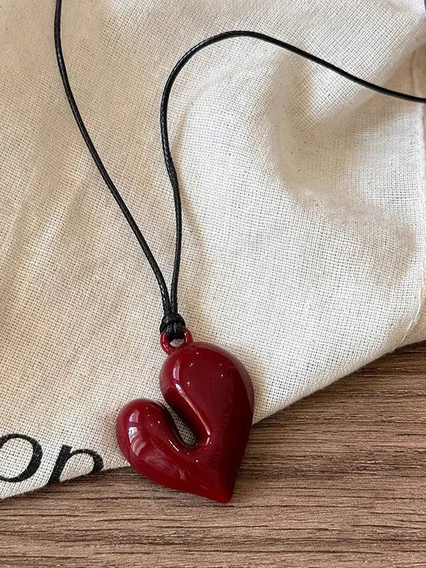 Abstract Heart Necklace