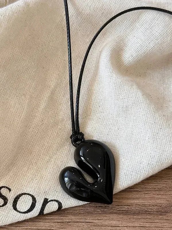 Abstract Heart Necklace