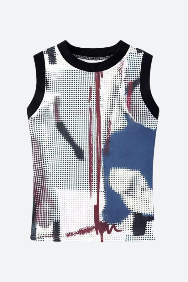 Abstract Printed Tank Top