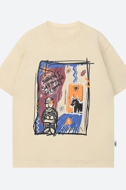 Abstract Sketch Graphic Tee