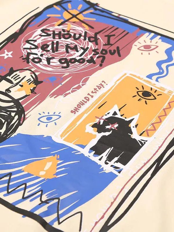 Abstract Sketch Graphic Tee