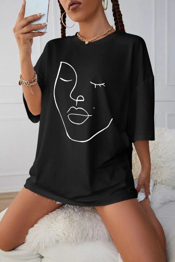 Abstract Woman Face Tee