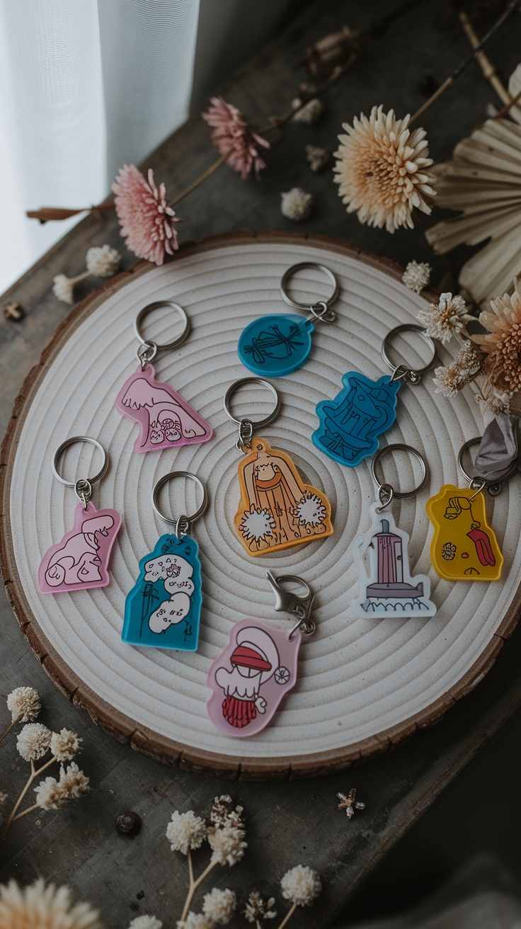 Creative Acrylic Keychain Ideas to Personalize Your Style outfit idea