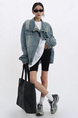 Acubi Asymmetrical Denim Jacket