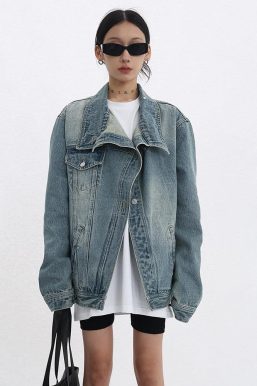 Acubi Asymmetrical Denim Jacket