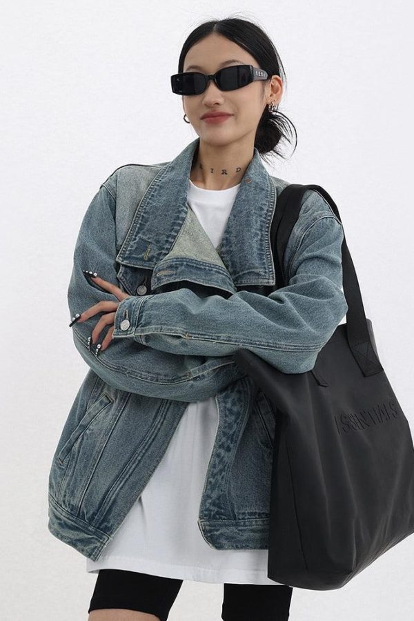 Acubi Asymmetrical Denim Jacket