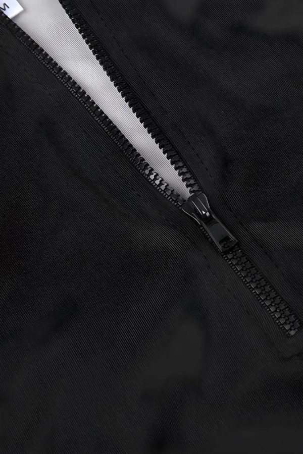 Acubi Open Back Zip-Up Top