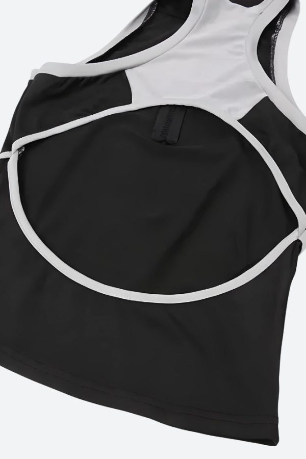 Acubi Open Back Zip-Up Top