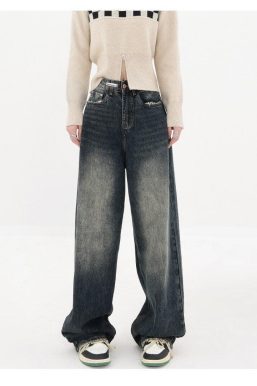Acubi Wide Leg Dark Jeans