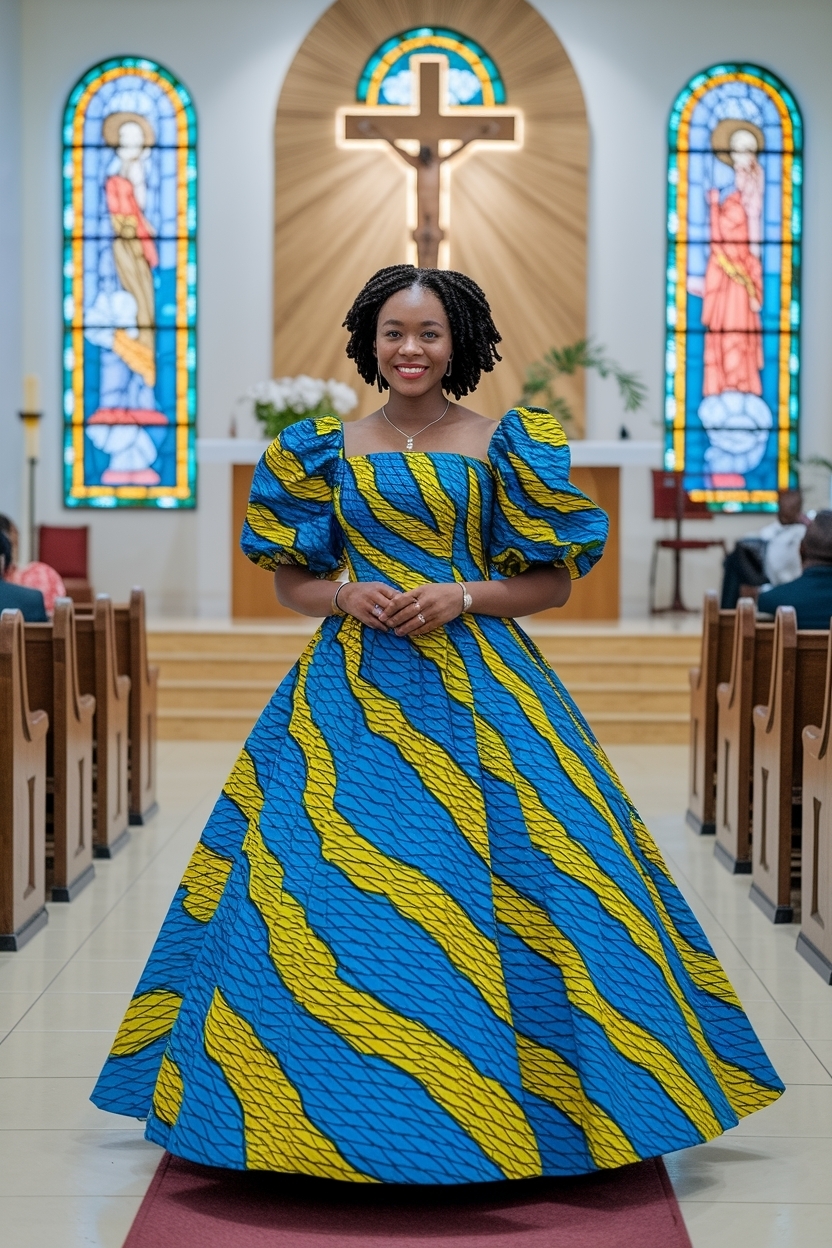African Church Outfit: Stylish Ankara Options for Women outfit idea