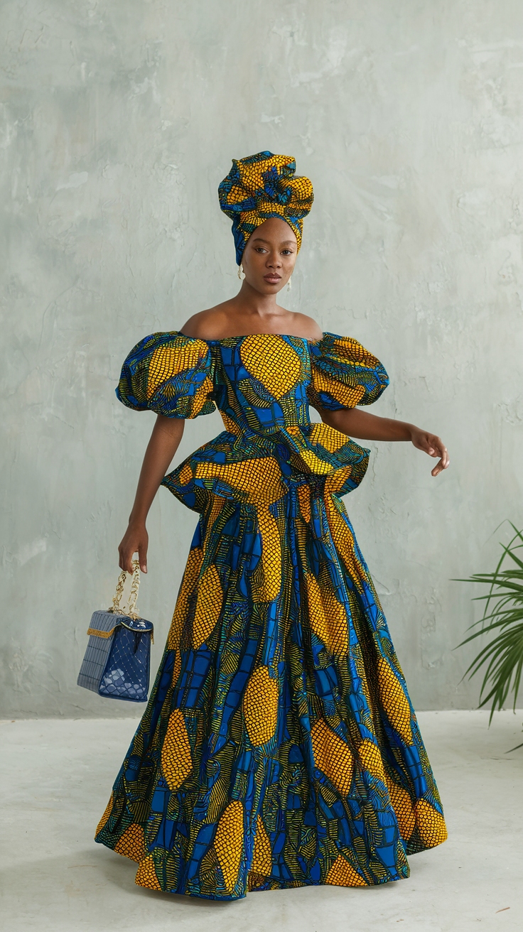 African Maxi Dresses Church: Elegant Options for Worship outfit idea