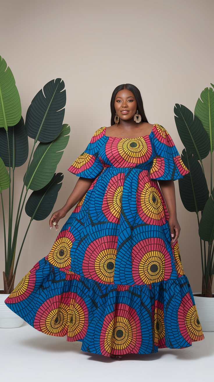 Flattering African Maxi Dresses Plus Size for Every Occasion outfit idea