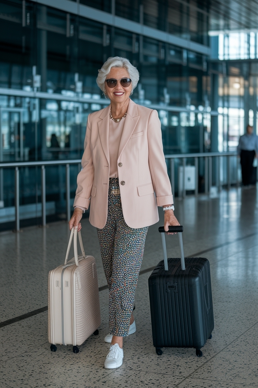 Airport Outfit for Women Over 60: Timeless Travel Looks outfit idea