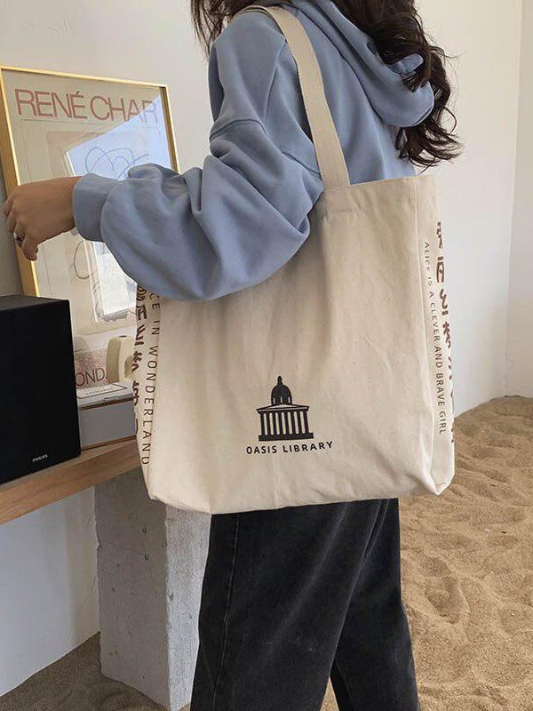 Alice in Wonderland Cloth Bag