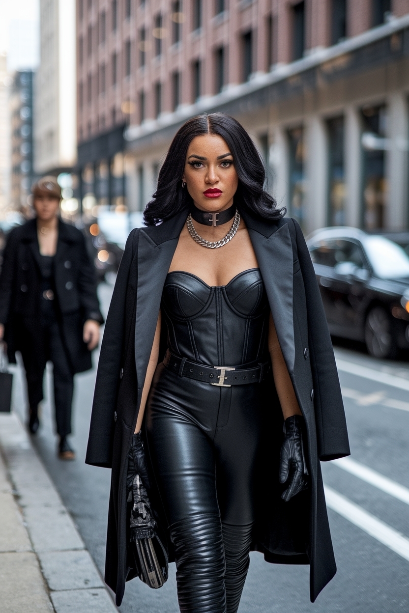 All Black Outfits Black Women Baddie: Timeless Elegance outfit idea