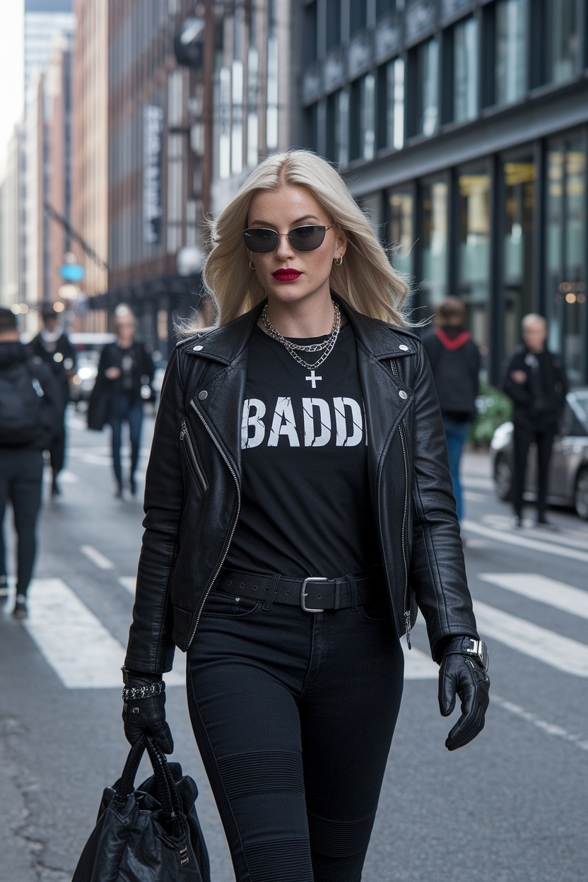All Black Outfits for Women Baddie: Sleek and Chic outfit idea