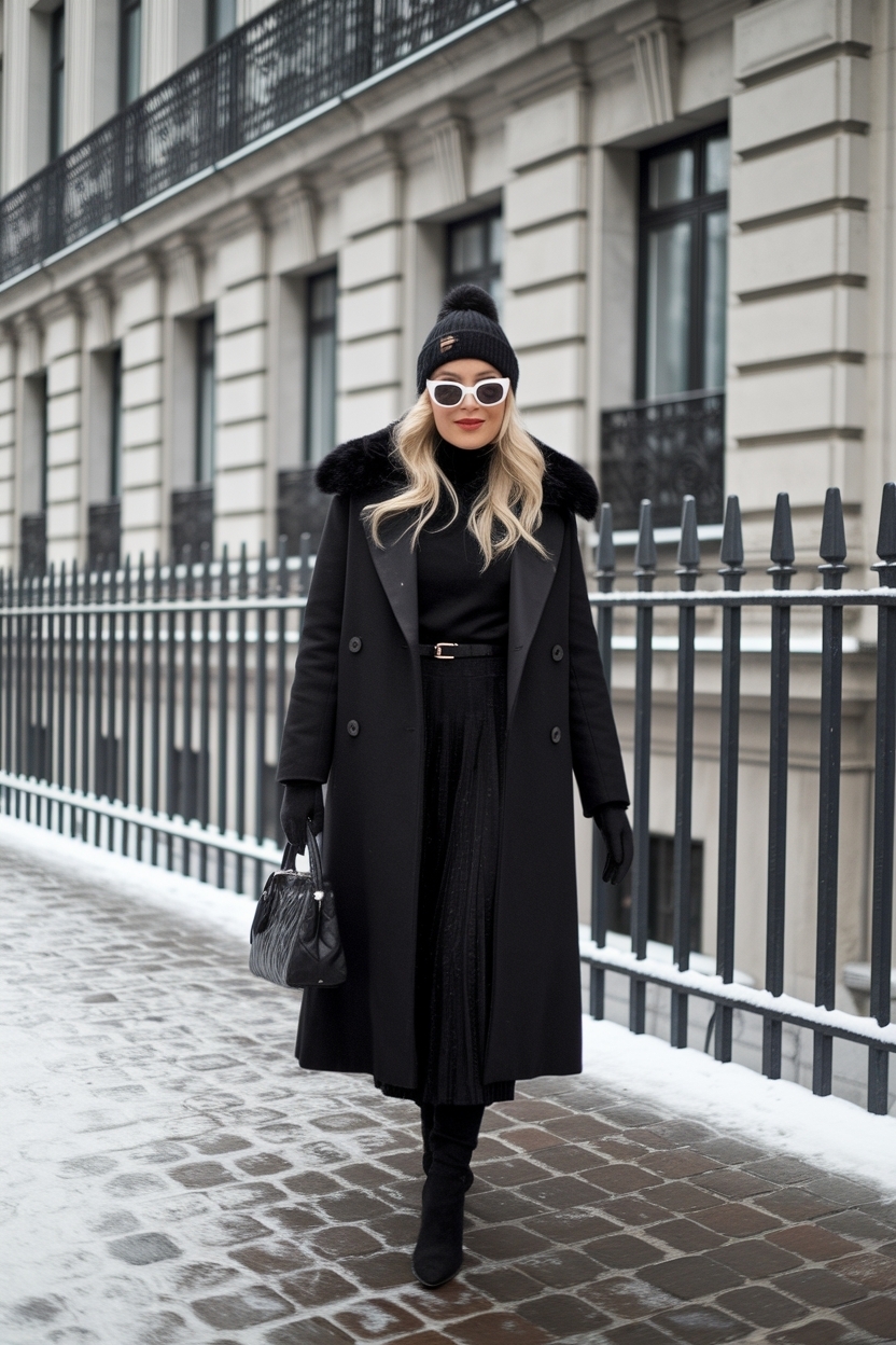 All Black Winter Outfit Classy: Elevate Your Style outfit idea