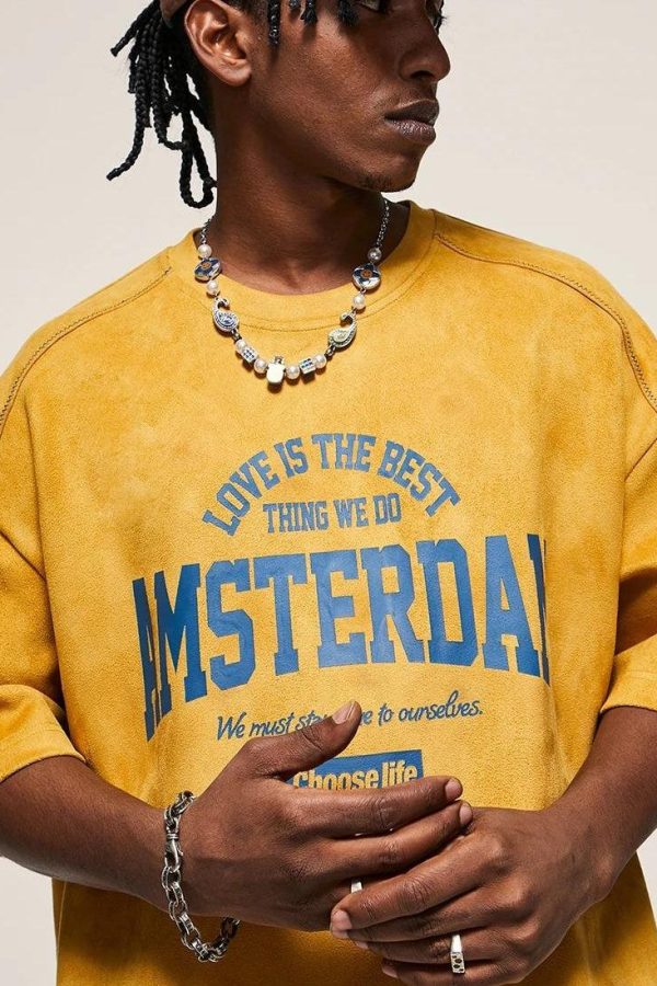 Amsterdam Suede Tee