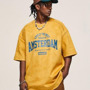 Amsterdam Suede Tee