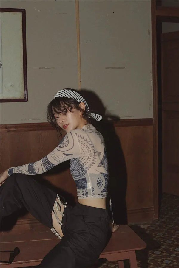 Ancient Egyptian Mystique Symbol Crop Top