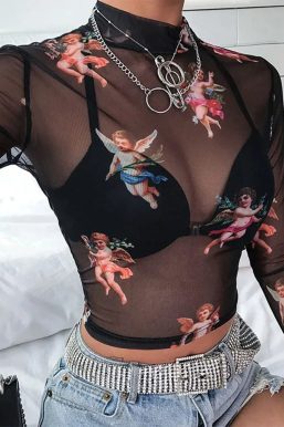 Angels Sheer Top