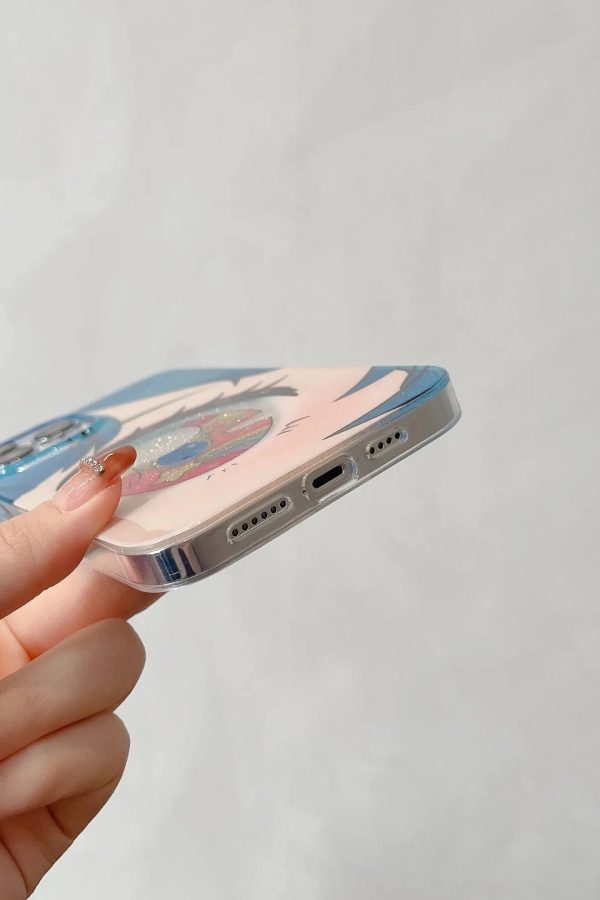 Anime Girl Glitter Phone Case