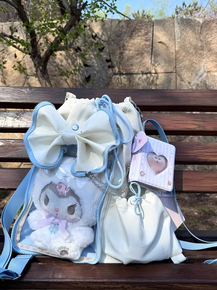 Anime-Inspired Drawstring Ita Bag for Plush Dolls