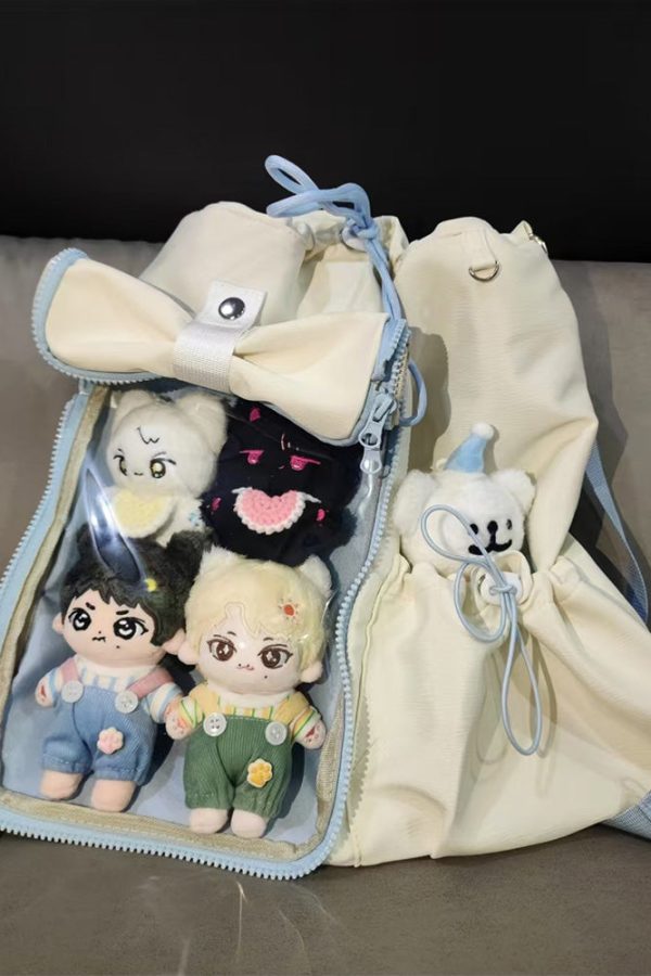 Anime-Inspired Drawstring Ita Bag for Plush Dolls