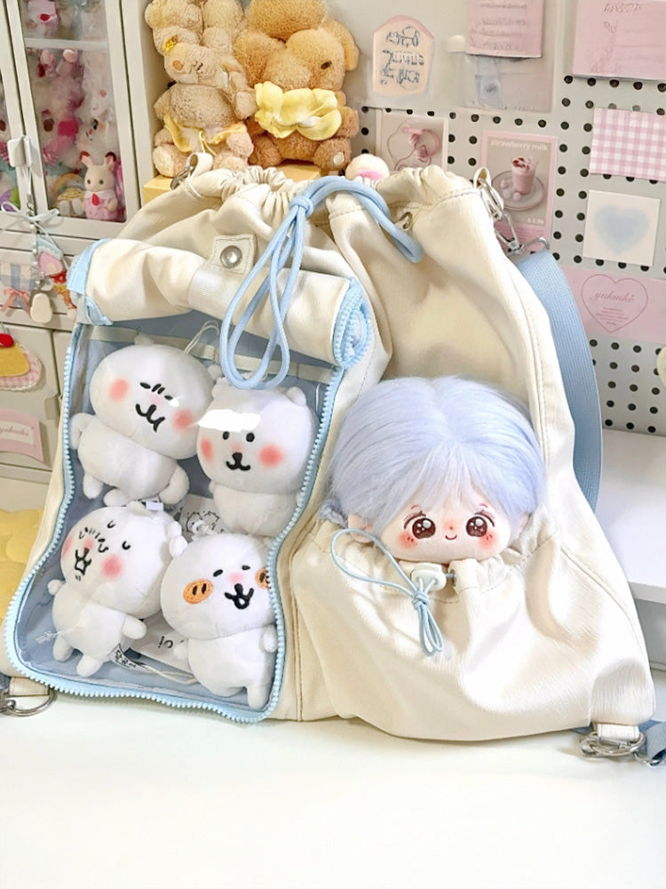 Anime-Inspired Drawstring Ita Bag for Plush Dolls
