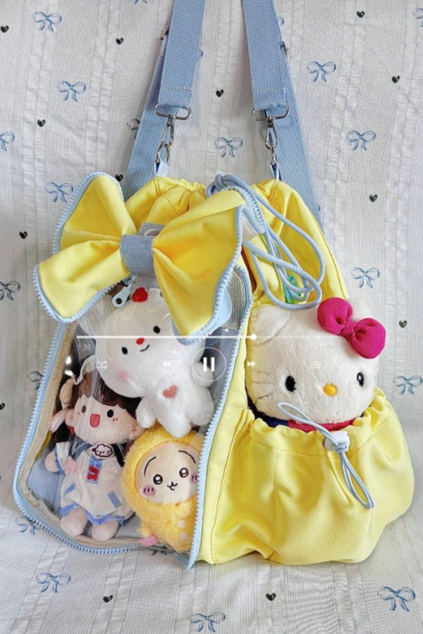 Anime-Inspired Drawstring Ita Bag for Plush Dolls