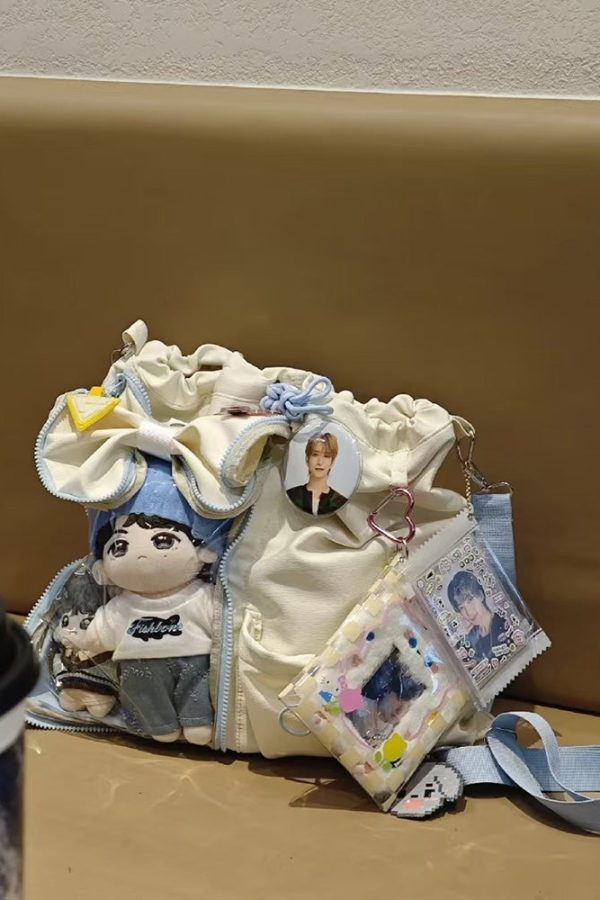 Anime-Inspired Drawstring Ita Bag for Plush Dolls