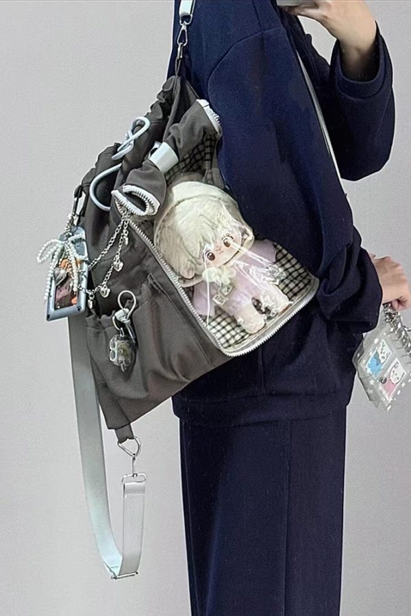 Anime-Inspired Drawstring Ita Bag for Plush Dolls