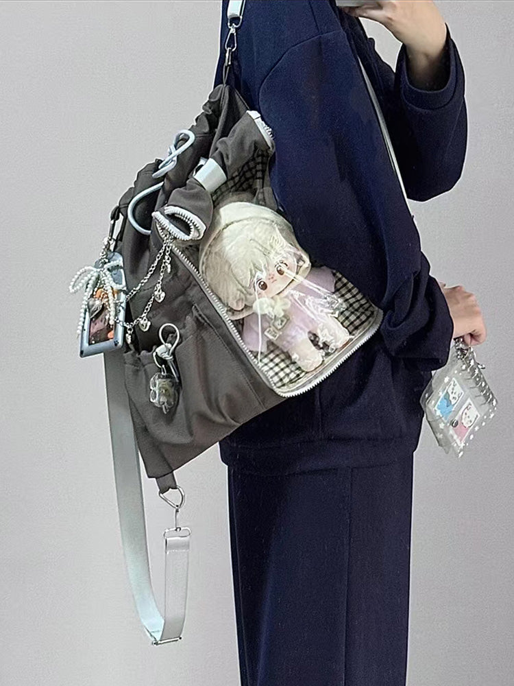 Anime-Inspired Drawstring Ita Bag for Plush Dolls