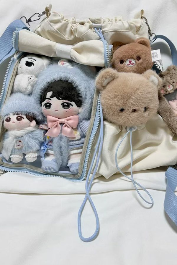 Anime-Inspired Drawstring Ita Bag for Plush Dolls