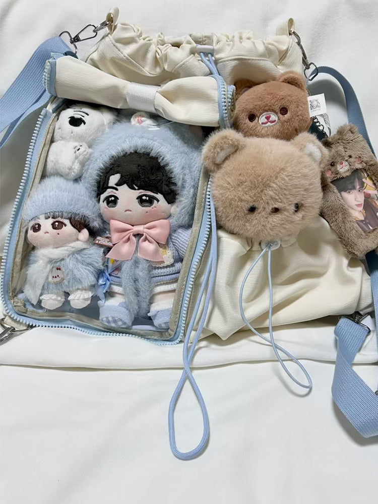 Anime-Inspired Drawstring Ita Bag for Plush Dolls