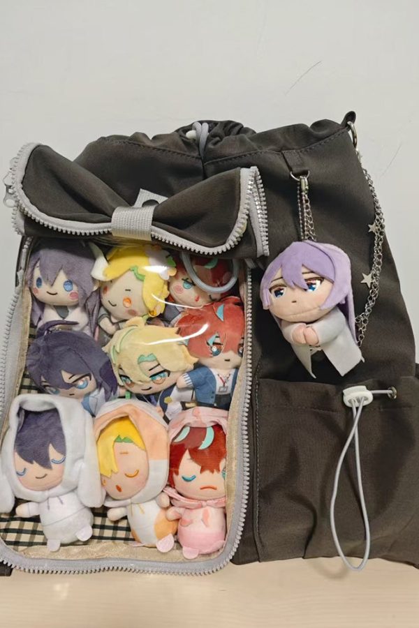 Anime-Inspired Drawstring Ita Bag for Plush Dolls